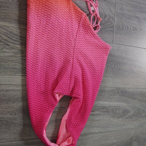 NWT Trina Turk Swim & Spa Collection Ombre Openwork Overlay One Piece Swimsuit - Picture 6 of 16